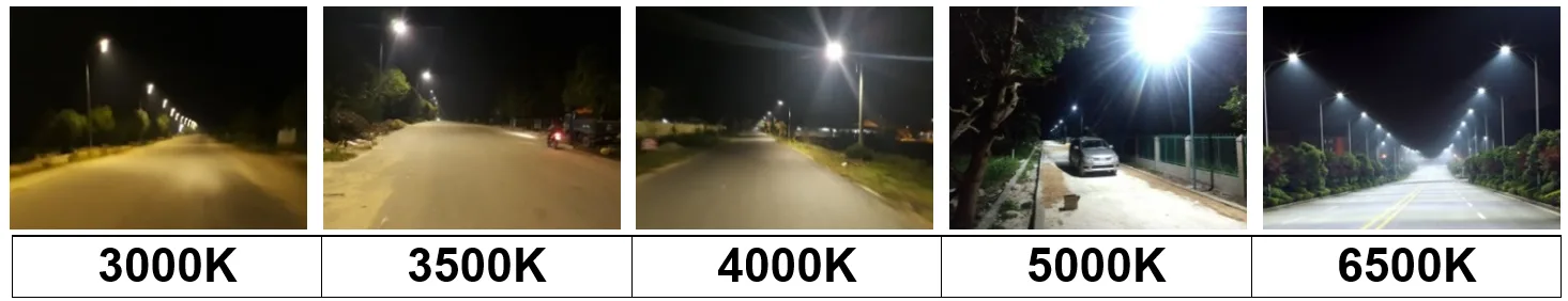 Đèn đường LED 40W 4 Nhiệt độ màu ánh sáng đèn đường LED POTECH