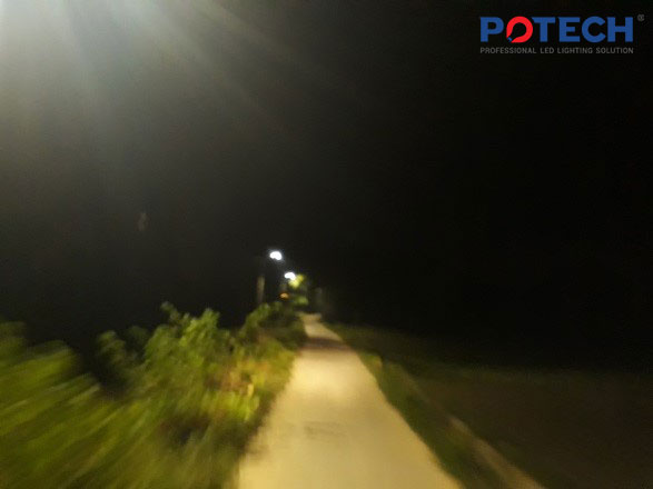 Đèn đường LED POTECH ven sông Cẩm Kim - Hội An
