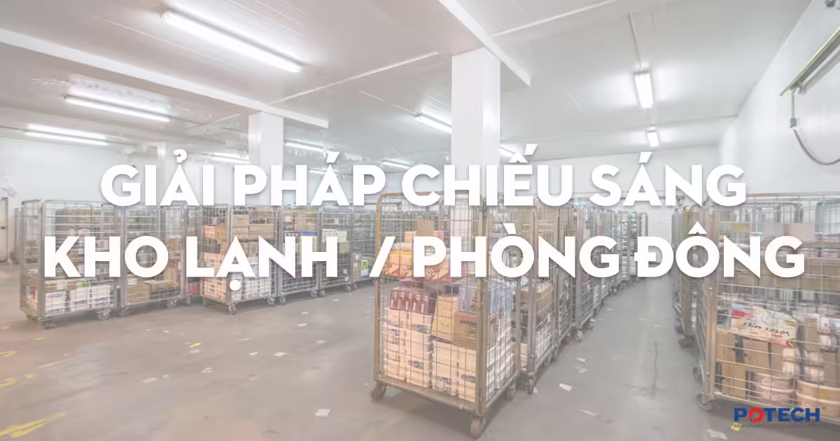 Giải pháp chiếu sáng Kho lạnh & Phòng đông lạnh