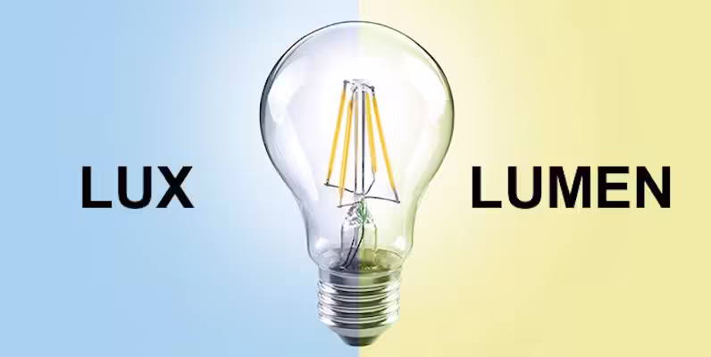 Sự khác biệt giữa Lux, Lumen và Watt