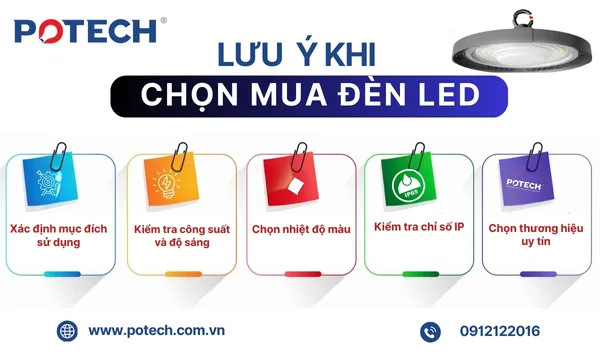 Lưu ý khi chọn mua đèn LED