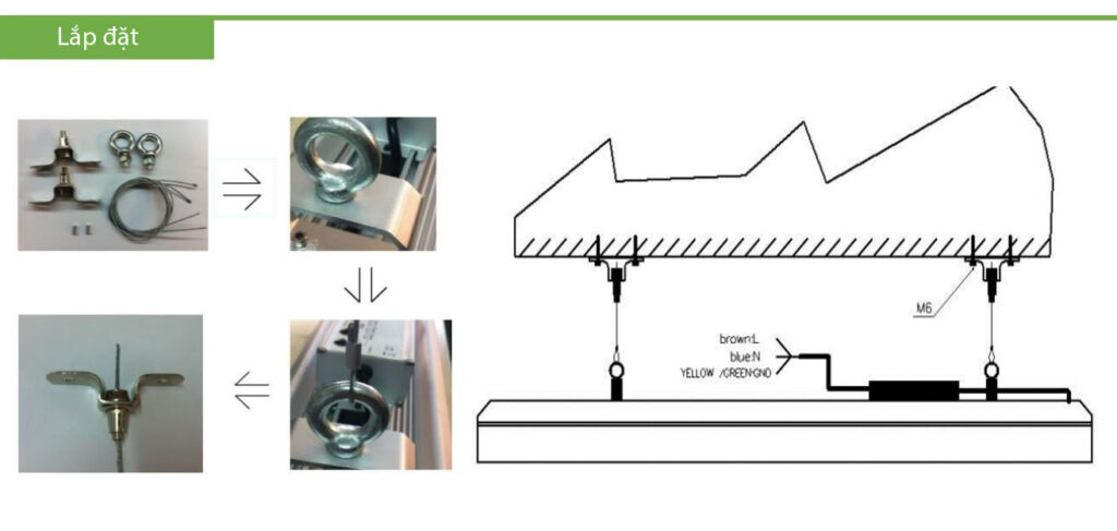 Hướng dẫn lắp đặt đèn LED Low Bay
