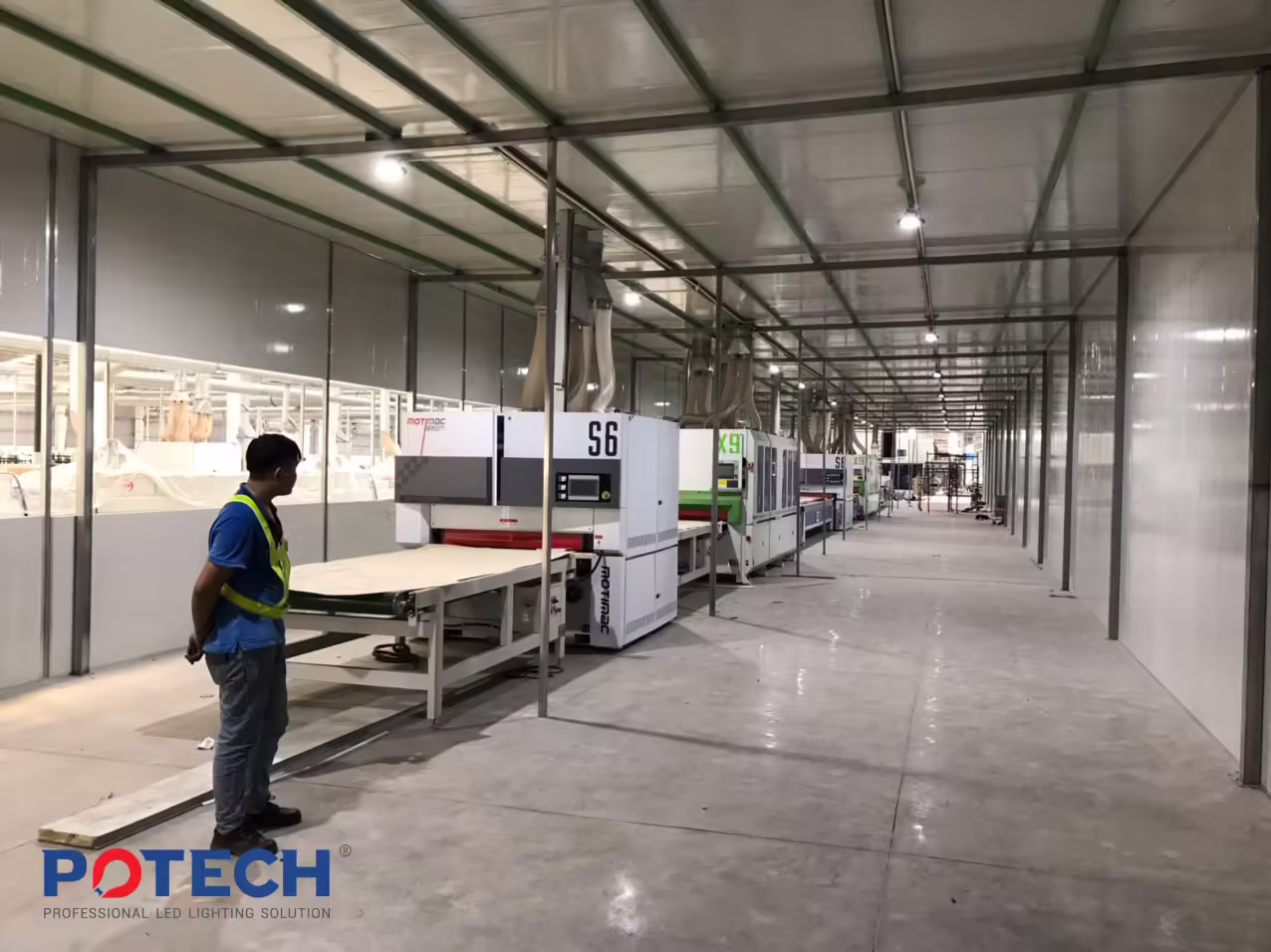 Nhà máy gỗ TEKCOM - Khu chuyền chà nhám