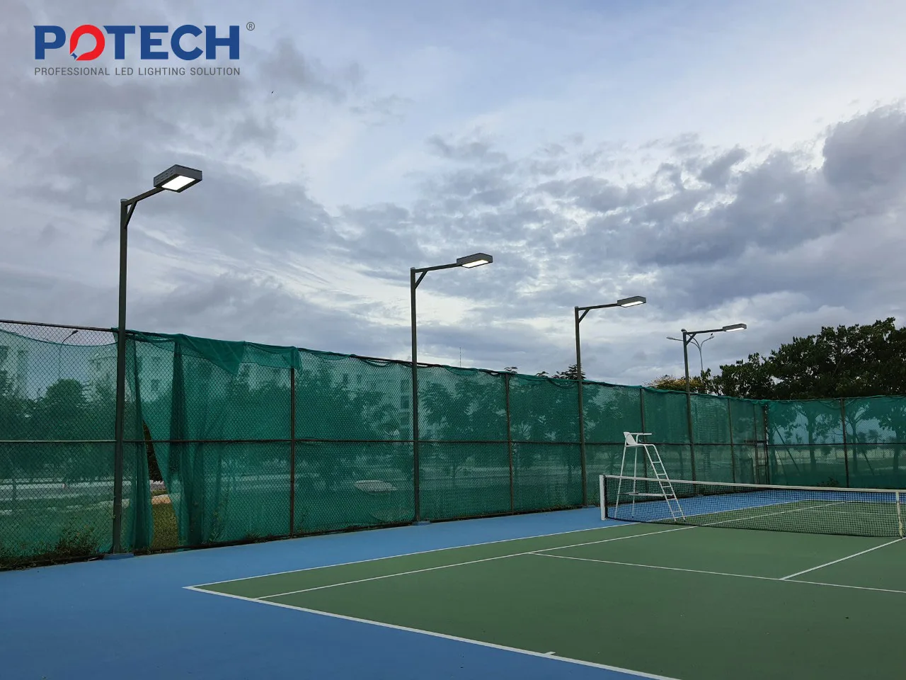 Đèn LED Sân Tennis Nhiệt Điện Vĩnh Tân — ảnh 2
