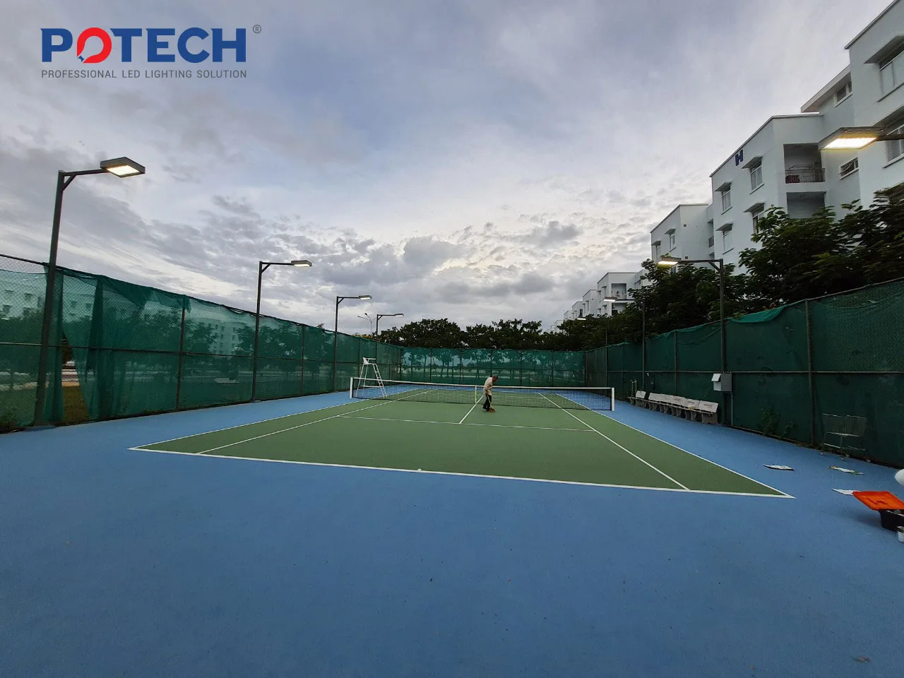 Đèn LED Sân Tennis Nhiệt Điện Vĩnh Tân — ảnh 3