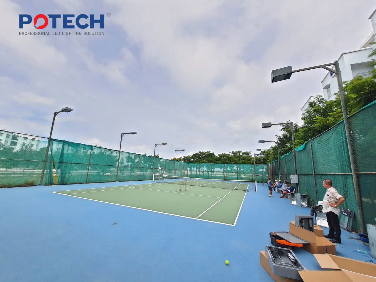 Đèn LED Sân Tennis Nhiệt Điện Vĩnh Tân — ảnh 5