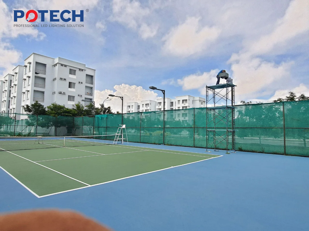 Đèn LED Sân Tennis Nhiệt Điện Vĩnh Tân — ảnh 6