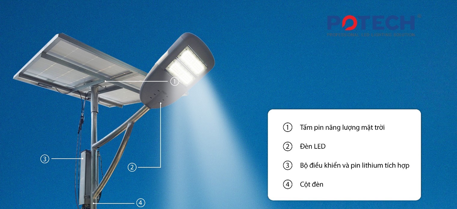Đèn LED năng lượng mặt trời 100W 120W