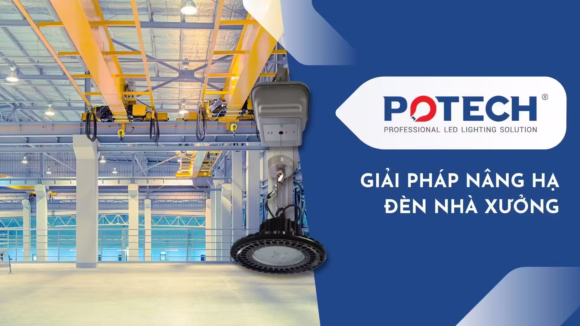 Tời nâng hạ đèn nhà xưởng: cơ chế và cách chọn
