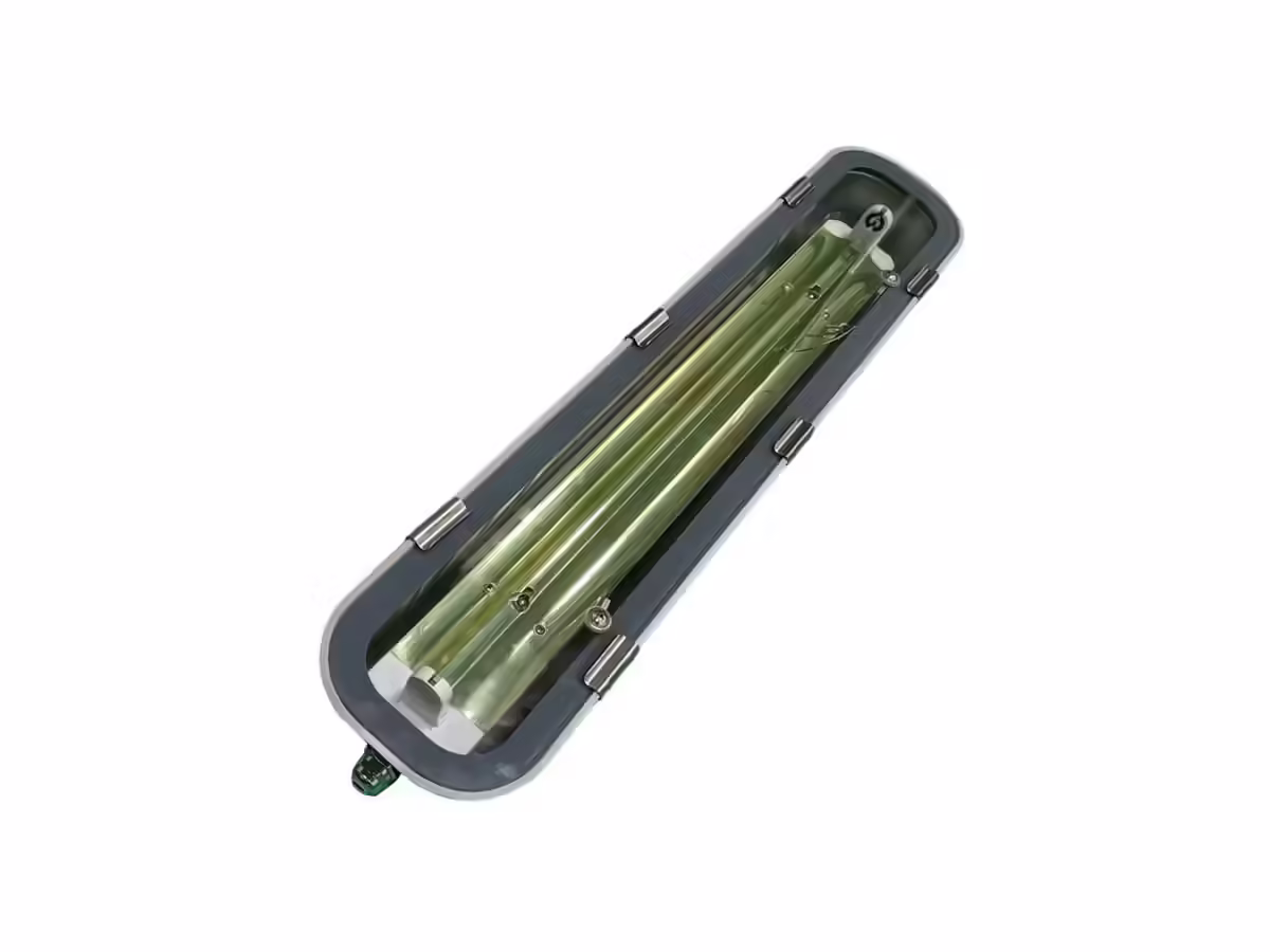 Máng inox - đèn LED tuýp 1.2m đơn đôi