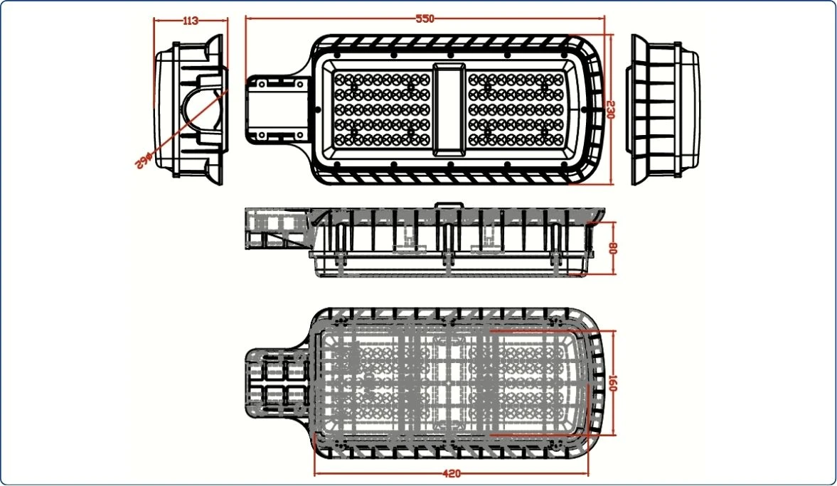 Kích thước Đèn năng lượng mặt trời 60W