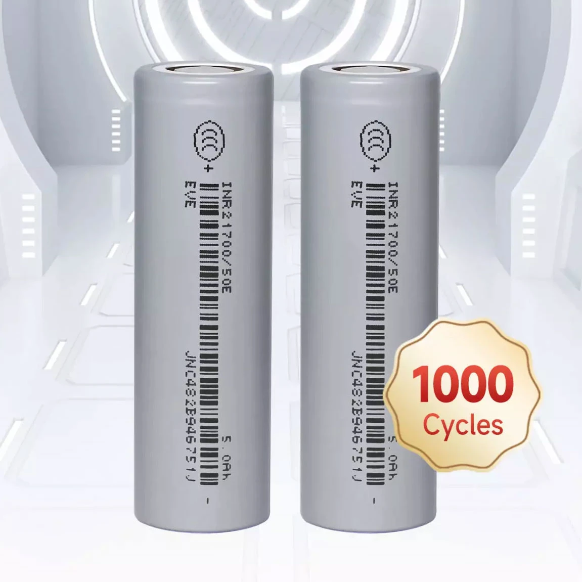 Pin Lithium EVE INR21700/50E - 3.65V 5000mAh, xả dòng cao 15A, cell 21700 hiệu năng cao