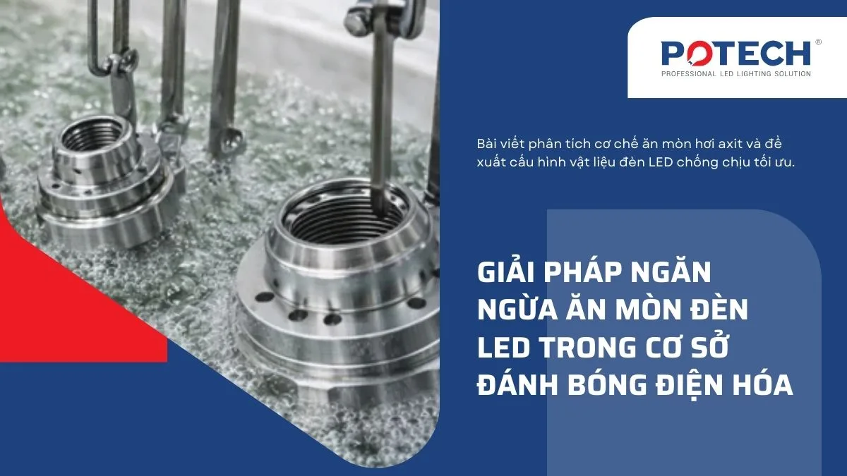 Giải pháp ngăn ngừa ăn mòn đèn LED trong cơ sở đánh bóng điện hóa